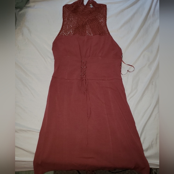 Free People Dresses & Skirts - Free People Lace and Cloth Crossback Dress